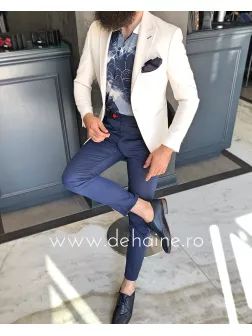 Pantaloni barbati eleganti bleumarin  A2115 B1-1.2